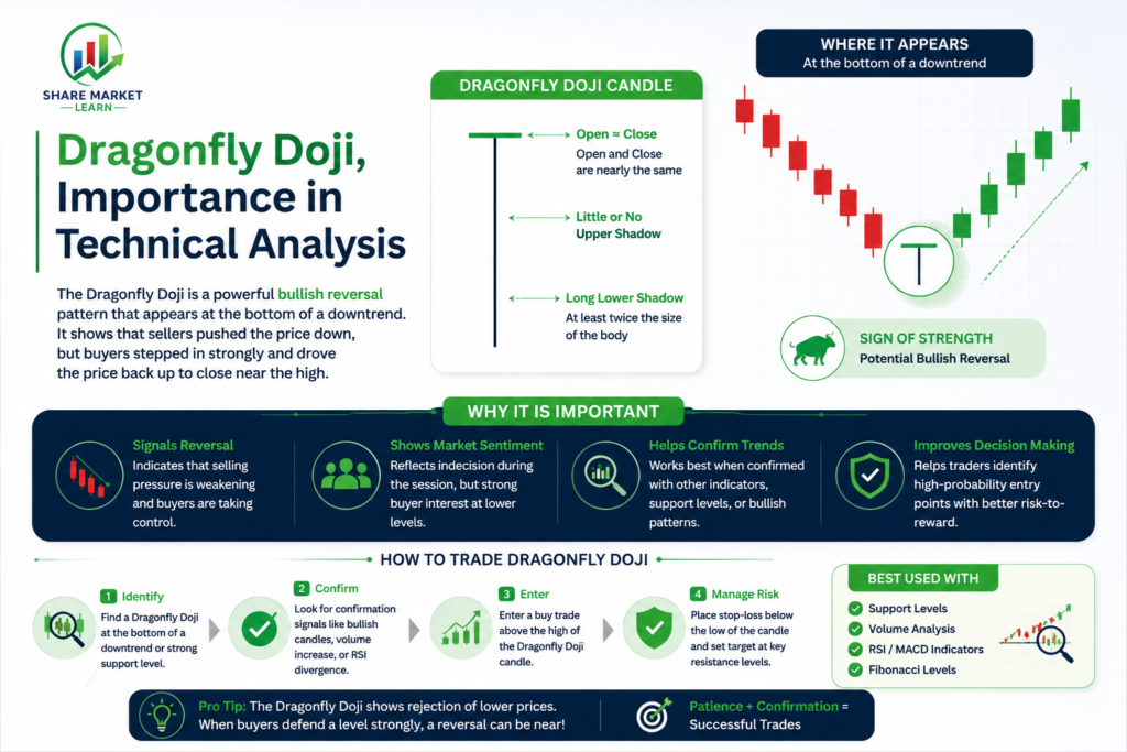 Dragonfly Doji Candlestick Pattern